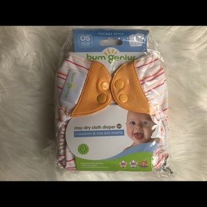 NWT BumGenius 4.0 Pocket Diaper - Neutral Stripes